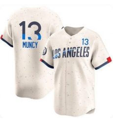 Los Angeles Dodgers #13 Max Muncy Cream 2024 City Connect Limited Stitched Baseball Jersey Los Angeles Dodgers #13 Max Muncy Cream 2024 City Connect Limited Stitched Baseball Jersey