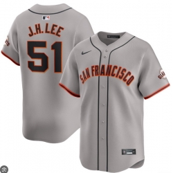 San Francisco Giants Jung Hoo Lee #51 Nike Gray MLB Stitched Jersey
