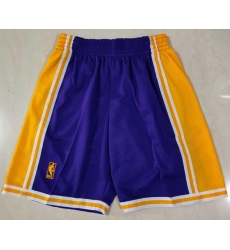 Lakers Purple Gold Shorts