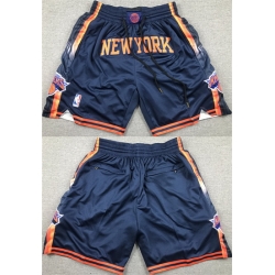 Men New Yok Knicks Navy Shorts