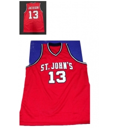 Men ST JOHN'S Jackson #13 Red Basketball Jersey Men ST JOHN'S Jackson #13 Red Basketball Jersey