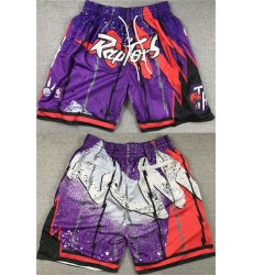 Men Toronto Raptors Purple Red Mitchell 26Ness Shorts 28Run Small 29 Men Toronto Raptors Purple Red Mitchell 26Ness Shorts 28Run Small 29