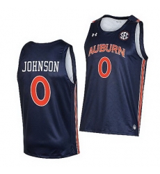 Auburn Tigers K.D. Johnson Navy College Basketball 2021 22 Jersey Auburn Tigers K.D. Johnson Navy College Basketball 2021 22 Jersey