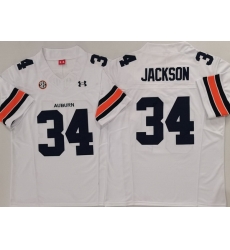 Men Auburn Tigers #34 Bo Jackson White Stitched NCAA Jersey Men Auburn Tigers #34 Bo Jackson White Stitched NCAA Jersey