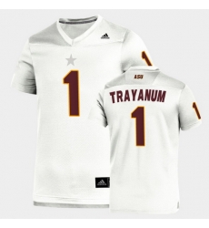 Men Arizona State Sun Devils Deamonte Trayanum Replica White Football Jersey Men Arizona State Sun Devils Deamonte Trayanum Replica White Football Jersey