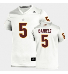 Men Arizona State Sun Devils Jayden Daniels Replica White Football Jersey Men Arizona State Sun Devils Jayden Daniels Replica White Football Jersey