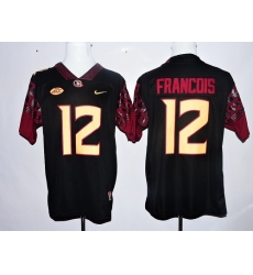 Florida State Seminoles 12 Deondre Francois Black College Football Jersey Florida State Seminoles 12 Deondre Francois Black College Football Jersey