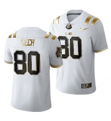 Lsu Tigers Jack Bech 2021 22 Golden Edition Limited Football White Jersey