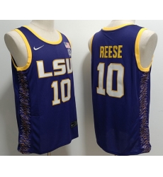 Men LSU Tigers #10 Angel Reese Purple Baseball Stitched NCAA Jersey Men LSU Tigers #10 Angel Reese Purple Baseball Stitched NCAA Jersey