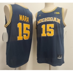 Men Michigan Wolverines  15 Aday Mara Navy 2026 Vapor Limited Stitched Football Jersey