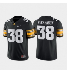 Men Iowa Hawkeyes T.J. Hockenson 38 Black Game Football Jersey Men Iowa Hawkeyes T.J. Hockenson 38 Black Game Football Jersey