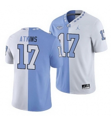 North Carolina Tar Heels Grayson Atkins College Football White Blue Split Edition Game Jersey North Carolina Tar Heels Grayson Atkins College Football White Blue Split Edition Game Jersey