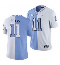 North Carolina Tar Heels Josh Downs College Football White Blue Split Edition Game Jersey North Carolina Tar Heels Josh Downs College Football White Blue Split Edition Game Jersey