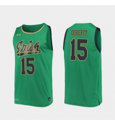 Men Notre Dame Fighting Irish Chris Doherty Replica Kelly Green College Basketball 2019 20 Jersey