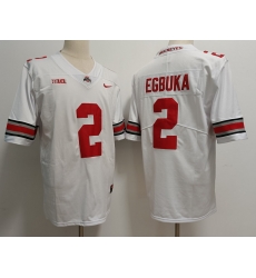Men Nike Ohio State Buckeyes #2 Emeka Egbuka White College Football Jersey Men Nike Ohio State Buckeyes #2 Emeka Egbuka White College Football Jersey
