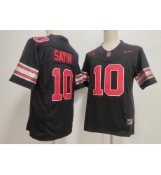 Men Ohio State Buckeyes #10 Julian Sayin Black 2026 Stitched F U S E NCAA Jersey Men Ohio State Buckeyes #10 Julian Sayin Black 2026 Stitched F U S E NCAA Jersey