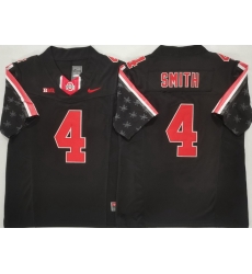 Men Ohio State Buckeyes Black # 4 Jeremiah Smith Black Stitched F U S E NCAA Jersey Men Ohio State Buckeyes Black # 4 Jeremiah Smith Black Stitched F U S E NCAA Jersey