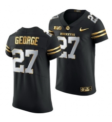 Ohio State Buckeyes Eddie George Black Golden Edition Jersey Ohio State Buckeyes Eddie George Black Golden Edition Jersey