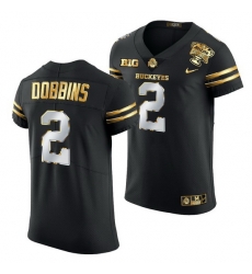 Ohio State Buckeyes J.K. Dobbins Black 2021 Sugar Bowl Golden Limited Authentic Football Jersey Ohio State Buckeyes J.K. Dobbins Black 2021 Sugar Bowl Golden Limited Authentic Football Jersey