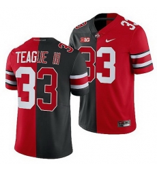 Ohio State Buckeyes Master Teague Iii Scarlet Black Split Edition Men Jersey
