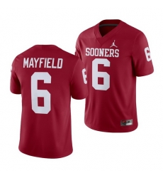 Oklahoma Sooners Baker Mayfield Crimson Alumni Football Game Men'S Jersey Oklahoma Sooners Baker Mayfield Crimson Alumni Football Game Men'S Jersey