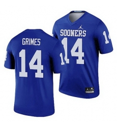 Oklahoma Sooners Reggie Grimes Blue Legend Men'S Jersey Oklahoma Sooners Reggie Grimes Blue Legend Men'S Jersey