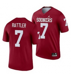 Oklahoma Sooners Spencer Rattler Crimson Legend Men'S Jersey Oklahoma Sooners Spencer Rattler Crimson Legend Men'S Jersey