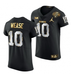 Oklahoma Sooners Theo Wease Black 2020 Cotton Bowl Classic Golden Edition Jersey Oklahoma Sooners Theo Wease Black 2020 Cotton Bowl Classic Golden Edition Jersey