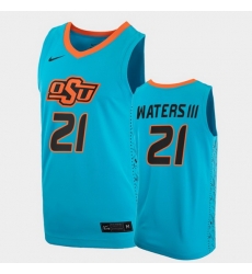Men Oklahoma State Cowboys Lindy Waters Iii College Basketball Blue Jersey Men Oklahoma State Cowboys Lindy Waters Iii College Basketball Blue Jersey