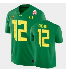 Men Oregon Ducks Tyler Shough 2021 Fiesta Bowl Green Game Jersey 0A