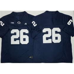 Men Penn State Nittany Lions  26 Saquon Barkley Navy No Name F U S E  Stitched Jersey