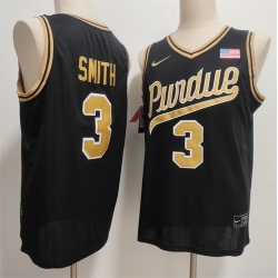 Men Purdue Boilermakers  3 Braden Smith Black 2026 Vapor Limited Stitched Football Jersey