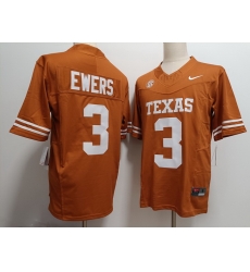 Men Texas Longhorns Quinn Ewers #3 Orange F U S E Stitched Jersey Men Texas Longhorns Quinn Ewers #3 Orange F U S E Stitched Jersey
