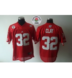 Badgers #32 John Clay Red Rose Bowl Game Stitched NCAA Jersey Badgers #32 John Clay Red Rose Bowl Game Stitched NCAA Jersey