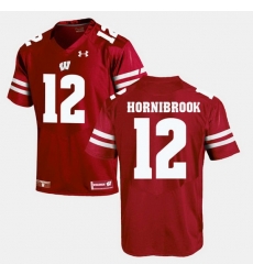 Men Wisconsin Badgers Alex Hornibrook Alumni Football Game Red Jersey Men Wisconsin Badgers Alex Hornibrook Alumni Football Game Red Jersey