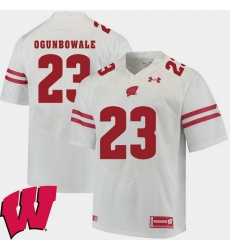 Men Wisconsin Badgers Dare Ogunbowale White Alumni Football Game Ncaa 2018 Jersey Men Wisconsin Badgers Dare Ogunbowale White Alumni Football Game Ncaa 2018 Jersey