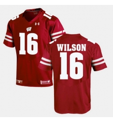 Men Wisconsin Badgers Russell Wilson Alumni Football Game Red Jersey Men Wisconsin Badgers Russell Wilson Alumni Football Game Red Jersey