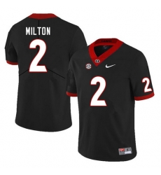 Men #2 Kendall Milton Georgia Bulldogs College Football Jerseys Sale-Black Men #2 Kendall Milton Georgia Bulldogs College Football Jerseys Sale-Black