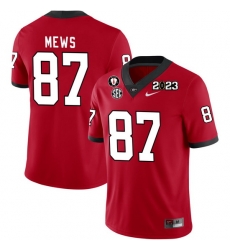 Men #87 Mekhi Mews Georgia Bulldogs 2022-23 CTP National Championship Football Jerseys Men #87 Mekhi Mews Georgia Bulldogs 2022-23 CTP National Championship Football Jerseys