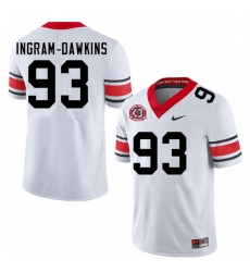 Men #93 Tyrion Ingram-Dawkins Georgia Bulldogs Nationals Champions 40th Anniversary College Football Men #93 Tyrion Ingram-Dawkins Georgia Bulldogs Nationals Champions 40th Anniversary College Football