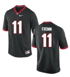 Men Georgia Bulldogs #11 Jake Fromm College Football Jerseys-Black Men Georgia Bulldogs #11 Jake Fromm College Football Jerseys-Black