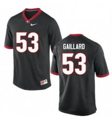 Men Georgia Bulldogs #53 Lamont Gaillard College Football Jerseys-Black Men Georgia Bulldogs #53 Lamont Gaillard College Football Jerseys-Black