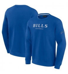 Men Fanatics Royal Buffalo Bills Elements Unlimited Fleece Pullover Sweatshirt