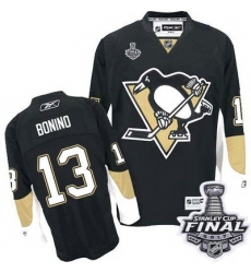 Men Pittsburgh Penguins 13 Nick Bonino Black Home 2017 Stanley Cup Final Patch Stitched NHL Jersey Men Pittsburgh Penguins 13 Nick Bonino Black Home 2017 Stanley Cup Final Patch Stitched NHL Jersey