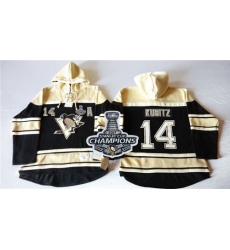Men Pittsburgh Penguins 14 Chris Kunitz Black Sawyer Hooded Sweatshirt 2017 Stanley Cup Finals Champions Stitched NHL Jersey Men Pittsburgh Penguins 14 Chris Kunitz Black Sawyer Hooded Sweatshirt 2017 Stanley Cup Finals Champions Stitched NHL Jersey