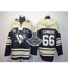 Men Pittsburgh Penguins 66 Mario Lemieux Black Sawyer Hooded Sweatshirt 2017 Stanley Cup Finals Champions Stitched NHL Jersey Men Pittsburgh Penguins 66 Mario Lemieux Black Sawyer Hooded Sweatshirt 2017 Stanley Cup Finals Champions Stitched NHL Jersey