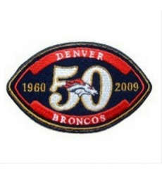 Stitched Denver Broncos 50th Anniversary Jersey Patch Stitched Denver Broncos 50th Anniversary Jersey Patch
