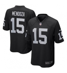 Las Vegas Raiders 15 MENDOZA Black Vapor Limited Stitched Jersey