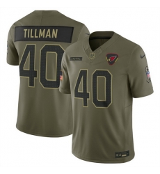 Men Arizona Cardinals 40 Pat Tillman Olive 2025 Salute to Service Limited Stitched Football Jersey