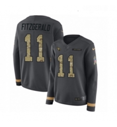 Womens Nike Arizona Cardinals 11 Larry Fitzgerald Limited Black Salute to Service Therma Long Sleeve NFL Jersey Womens Nike Arizona Cardinals 11 Larry Fitzgerald Limited Black Salute to Service Therma Long Sleeve NFL Jersey